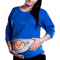 Los mejores  - Q.KIM Ropa de maternidad Mujer Otoño Invierno Sudaderas Ropa premamá Maternity Tops Outwear